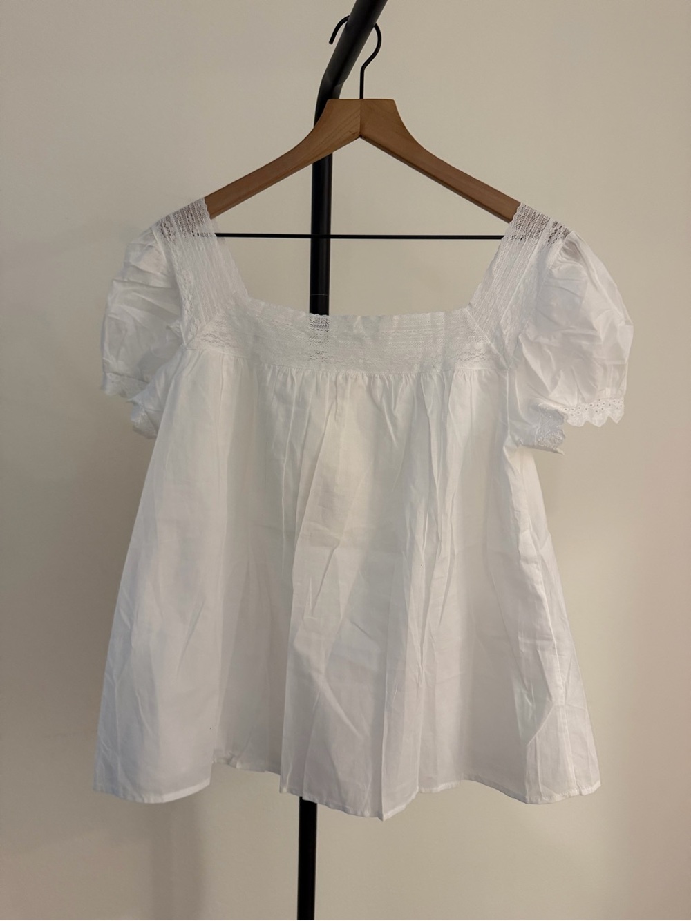 Few Moda sorella Lilibeth Cotton Top white $172 Sz S - Picture 8 of 8